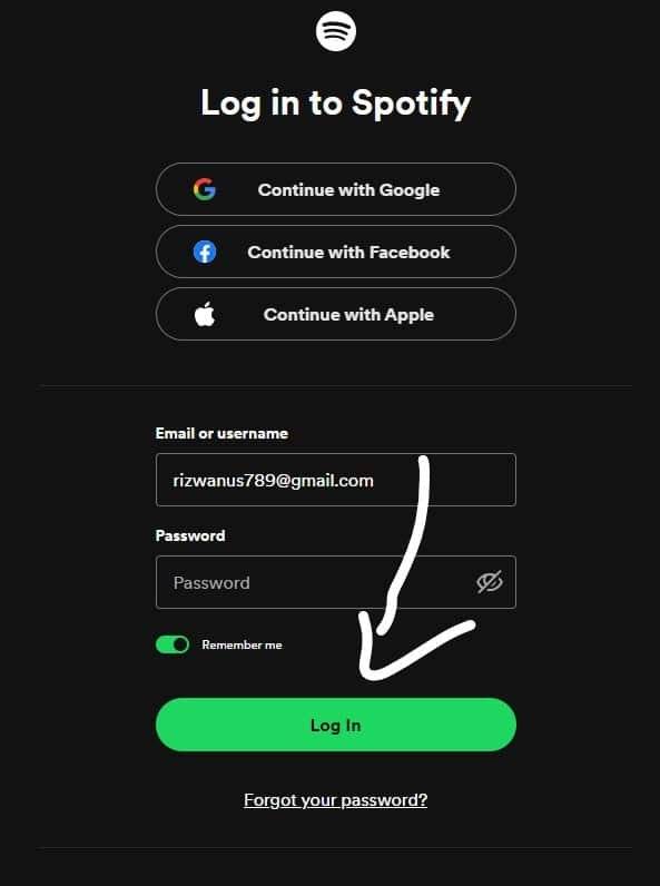 Obscurify Spotify Login Page Appear