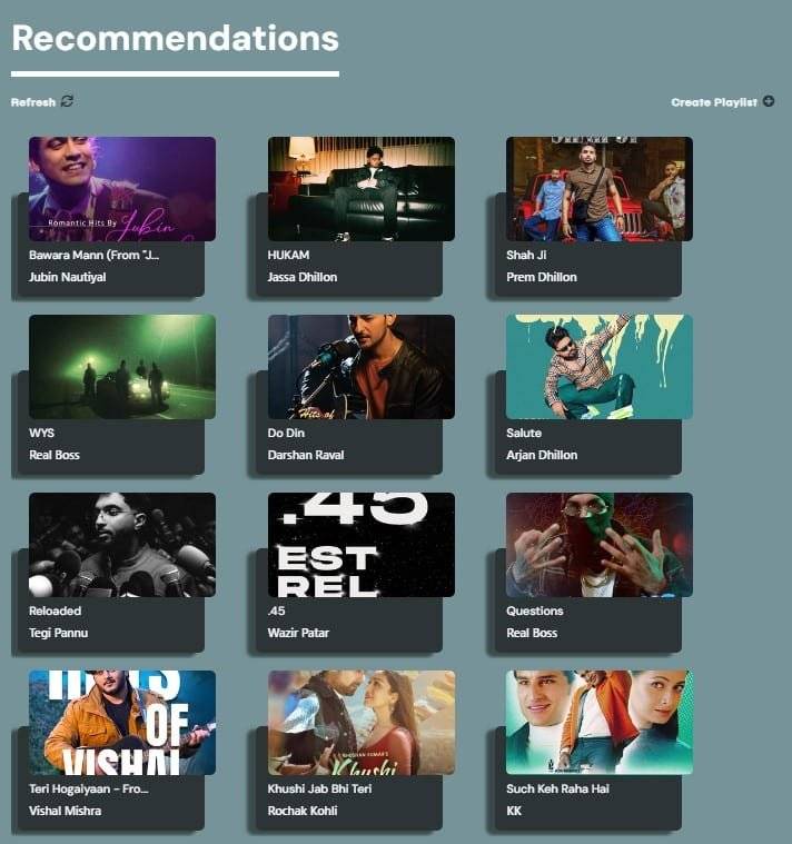 Recommendations